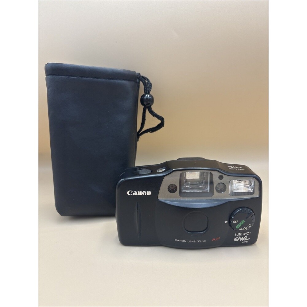 Canon Sure Shot Owl 35mm Auto Focus Point & Shoot Film Camera read description